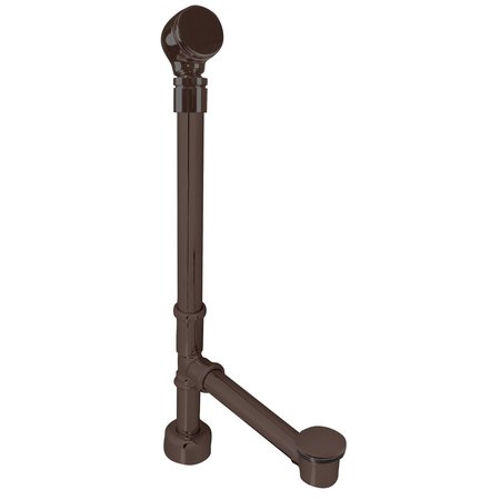 WESTBRASS Illusionary All Exposed Ball Joint Overflow W/ ADA approved Tip-Toe Drain in Oil Rubbed Bronze D3261HKBJ-12